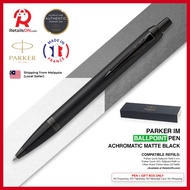 Parker IM Ballpoint Pen - Achromatic Matte Black (with Black - Medium (M) Refill) / {ORIGINAL} / [RetailsON]
