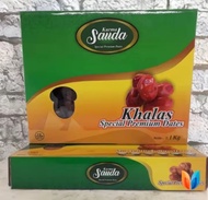Kurma Khalas Sauda 1 Kg Premium