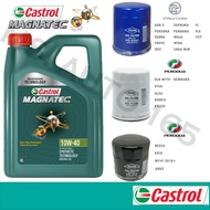 [Dual Lock] Castrol Magnatec 10W40 Semi Synthetic Engine Oil 4L Minyak Hitam Kereta Car Toyota Proton Nissan Perodu