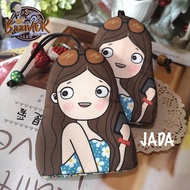 DIY-KG-2013 JADA Keycover ที่เก็บกุญแจ สินค้า handmade ลายสาวน้อย JADA