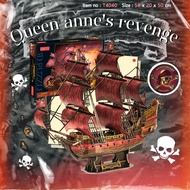 จิ๊กซอว์ 3 มิติ รุ่นพิเศษ เรือโจรสลัด Queen Anne’s Revenge Anniversary RED Edition T4040 แบรนด์Cubic
