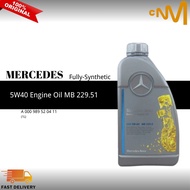 A 000 989 52 04 11 MERCEDES 5W-40 Fully-Synthetic MB 229.5 Engine Oil 1L
