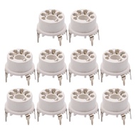 7Pin Plastic Vacuum Tube Socket Valve Base for B&W 6J1 6Z4 6X4 12AE6 6AT6 6BK6 12AV6 6AQ6 6J5 Hifi A