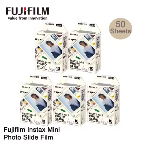 10-50 Sheets Fujifilm Instax Photo Slide Color Film For Fuji Instax Mini 12 Film For Mini 11 8 7+ 40