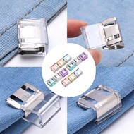 [Kesoto1] Multi Function Pants Leg Clamp Metal Plastic Clip Mini Hem Cinch Clothes Pegs for Jeans Hi