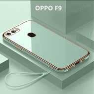 Casing OPPO F9 Case Plating Cover Solid Color Soft TPU Phone Case OPPO F9 Pro