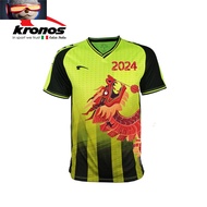 Kronos Referee Shirt Uniform 2024 Training Jersey Official New Bola Sepak Kelabu Custom Men Football Soccer Jersi Fustal Kronos Men's Olympic Collection Jersey