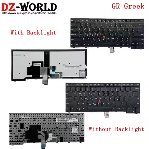 GR Greek Backlight Keyboard for Lenovo Thinkpad T460 T450 T450s T440s T440 T440P L440 L450 L460 L470