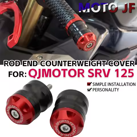 For QJ MOTOR SRV 125 250 300 350 400 500S Motorcycle Handle Bar End Handlebar Grips Ends Cap Plug Sl