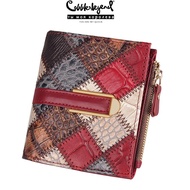 Cobbler Legend women's Genuine leather short wallet Folding wallet zipper wallet