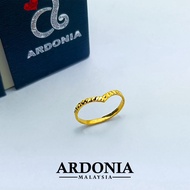 ARDONIA Cincin V 1 Baris 375 (9K Gold / 375 Gold)