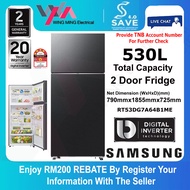 Samsung 530L Refrigerator 2 Door/Peti Ais 2 Pintu Inverter (RT53DG7A64B1) Peti Sejuk/Fridge/冰箱  RT53