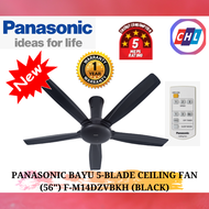 Panasonic BAYU 5-Blade Ceiling Fan (56") F-M14DZVBKH (Black) - Panasonic Warranty Malaysia