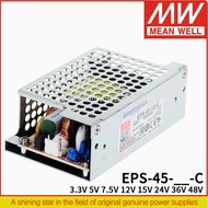 MEAN WELL 45W Single Output Switching Power Supply EPS-45-C 5V/7.5V/12V/15V/24V/36V/48V