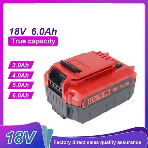 FOR Porter 18V 5Ah 6Ah lithium battery Suitable for Porter Cable Bupai 18V 3.0ah-6.0ah Tool Lithium 