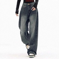 (Trendy)  Casual Jeans Cat's Whiskers Pocket Jeans for Women L106AD1240