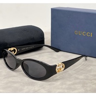 GUCCI Oval Retro Luxury Sunglasses UV Protection Fashion Eyewear.jn