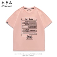 Short-Sleeved T-Shirt | Hey Jude Beatles Design | Casual Summer Wear for Men