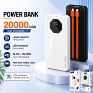 [SG Stock] CCC QR Code 20000 mAh Power Bank Fast Charging 22.5W LED Display With Built-in Cable Char