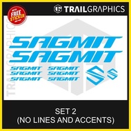◨ ஐ ☬ SAGMIT Sticker Decal Vinyl Bike Frame for Mountain Bike, Road Bike, Fixie