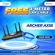 TP-Link Archer AX55 AX3000 Dual Band 2.4 GHz: 574 Mbps & 5 GHz: 2402 Mbps Mesh Wi-Fi 6E System | Mes