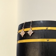 S925 Subang Earring  Silver Needle Super Flashing Exquisite Diamond Zircon Diamond Earrings, All-Mat