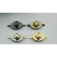 Elliptical bag lock, oval wallet bag lock