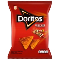 โดริโตส ข้าวโพดแผ่นทอดกรอบรสบาร์บีคิวแซ่บซี๊ด Doritos Tortilla Spicy BBQ 57g