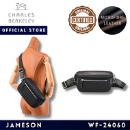 Charles Berkeley JAMESON Microfibre Leather Crossbody Bag Travel Lightweight Everyday Essentials (WF