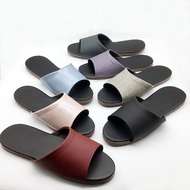 [iSlippers] Simple Solid Color Leather Indoor Slippers/Optional Area C [Taiwan Sharp Party] 6 Pairs 