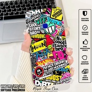 Softcase VIVO Y91 Y93 Y95hp - Case VIVO Y91 Y93 Y95 GRAFF Motif - Casing hp - VIVO Y91 Silicone - VI