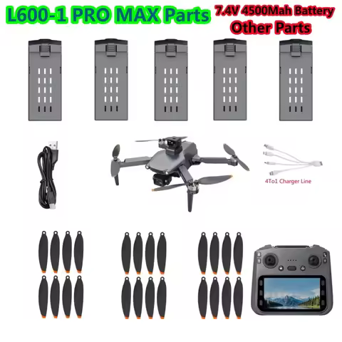 L600-1 PRO MAX GPS Remote Control RC Drone Quadcopter Spare Parts Accessories 7.4V 4500Mah Battery A