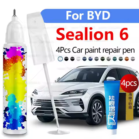 Car Paint Repair Pen For 2023-2025 BYD Sealion 6 Paint Scratch Repair Accessories 4PCS Azure Blue Ba