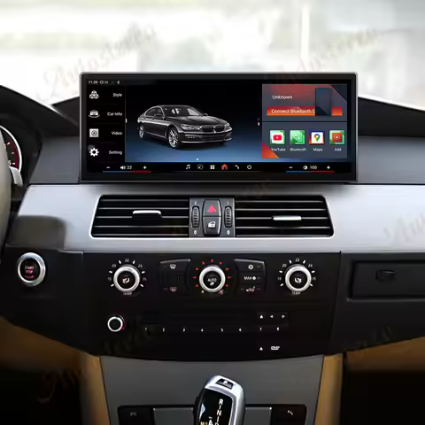 ID9 12.9 Inch Android 14 For BMW 5 Series E60 E61 2005-2009 M5 Car Multimedia Player GPS Navigation 