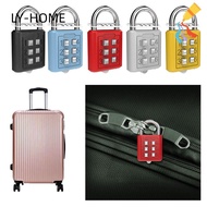 LIAOYING 6 Digit Button Password Lock Portable Combination Lock Travel Backpack Zipper Lock
