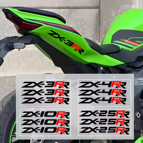 For ZX3R ZX-4R ZX-6R ZX-10R ZX-25R Stickers Fuel Tank Sticker Reflective Decal Emblem Badge Motorcyc