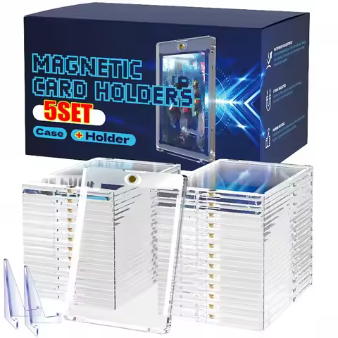 35PT Magnetic Card Holder One Touch UV Protection Graded Slab Case for Sports Game Kpop Photocards T
