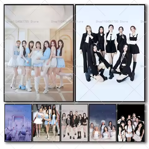 1PC Kpop B-Babymonster Poster Self-adhesive Art Waterproof Paper Sticker Coffee House Bar Room Wall 