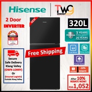 [FREE SHIPPING] Hisense (206L / 240L / 320L) 2 Door Top Freezer Inverter Fridge Refrigerator RT218 R