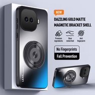 Casing For vivo iQOO 15R iQOO15R iQ0015R Phone Case Luxury 360 Rotating Magnetic Bracket AG Dazzling