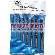 MATA Wood Drill Bits SET 8 Pcs (3 4 5 6 7 8 9 10 mm) Gypsum Plastic Plywood