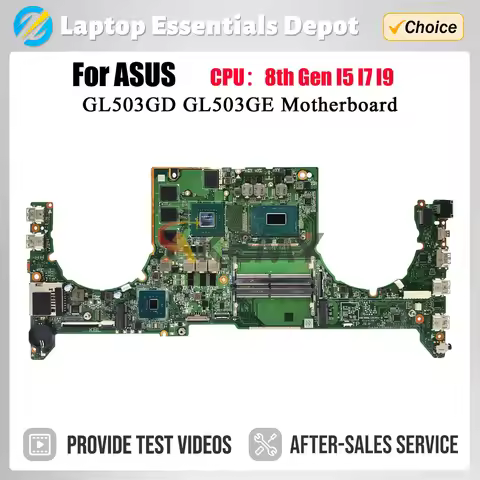 DABKLBMB8C0 Laptop Motherboard For ASUS ROG GL503GE Notebook Mainboard W/CPU I5-8300H I7-8750H GPU G