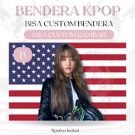 AMERICAN FLAG KPOP MINNIE I-DLE IDLE GIDLE (G)-IDLE KPOP POSTER/ KPOP FLAG/ Nacha Yontararak KPOP Ta