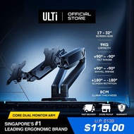 [12.12] ULTi Core Dual Monitor Arm - Compatible with most 32" Monitors | T61