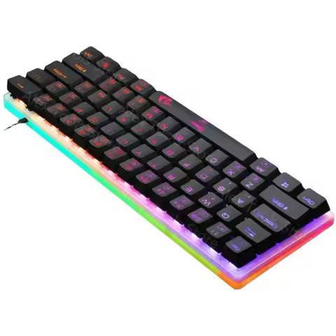 Factory redragon K605 Big 60 61 key Blue Switch Led RGB Black Gaming gamer Boss Ceo Mechanical Keybo