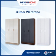 Mewah Home_Funiture_WD6200_Bedroom 3 Door Wardrobe_Almari Baju 3 Pintu_ 3门衣柜_1835MM Height_Ready Sto