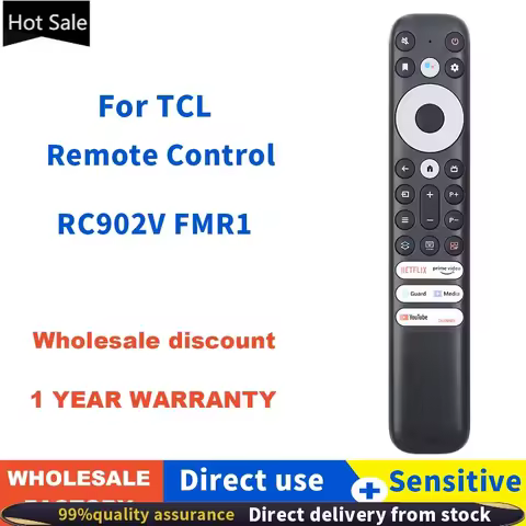 New Original RC902V FMR1 For TCL 8K Qled Smart TV Infrared voiceless Remote Control 50P725G 55C728 7
