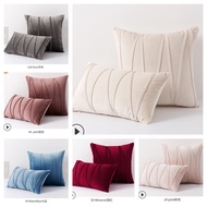 Cushion Cover 50x50cm 45x45 30x50cm Red Sofa Cushion Covers Geometric Velvet Pillow case Throw Pillo
