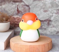 金頭凱克鸚鵡公仔 手工木製療癒擺飾小木雕