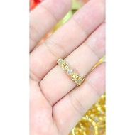 4-Leaf Clover Ring with Compact Stone in Same Color 610 Accessories
